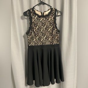 Francesca’s Black Lace Top Dress